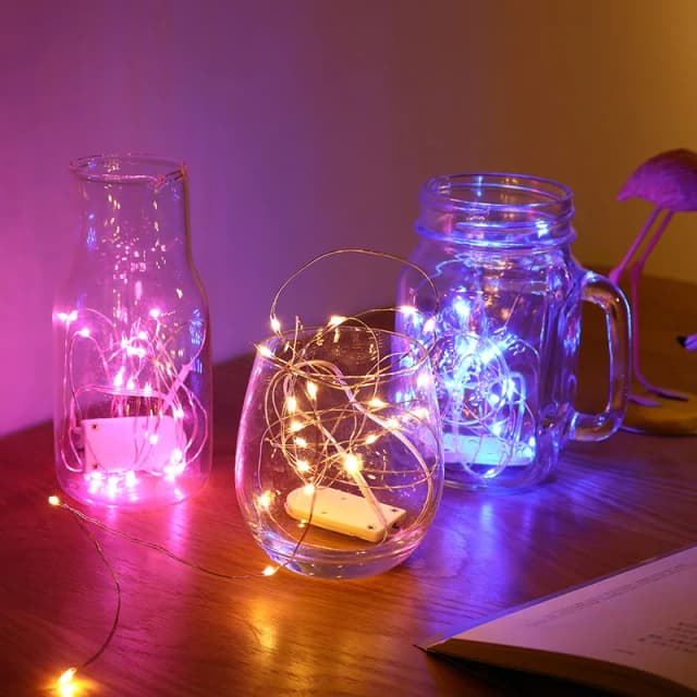 1 pz capodanno 1M 2M 3M 5M LED filo d'argento luci stringa ghirlanda fata per natale casa matrimonio decorazione vacanza all'aperto
