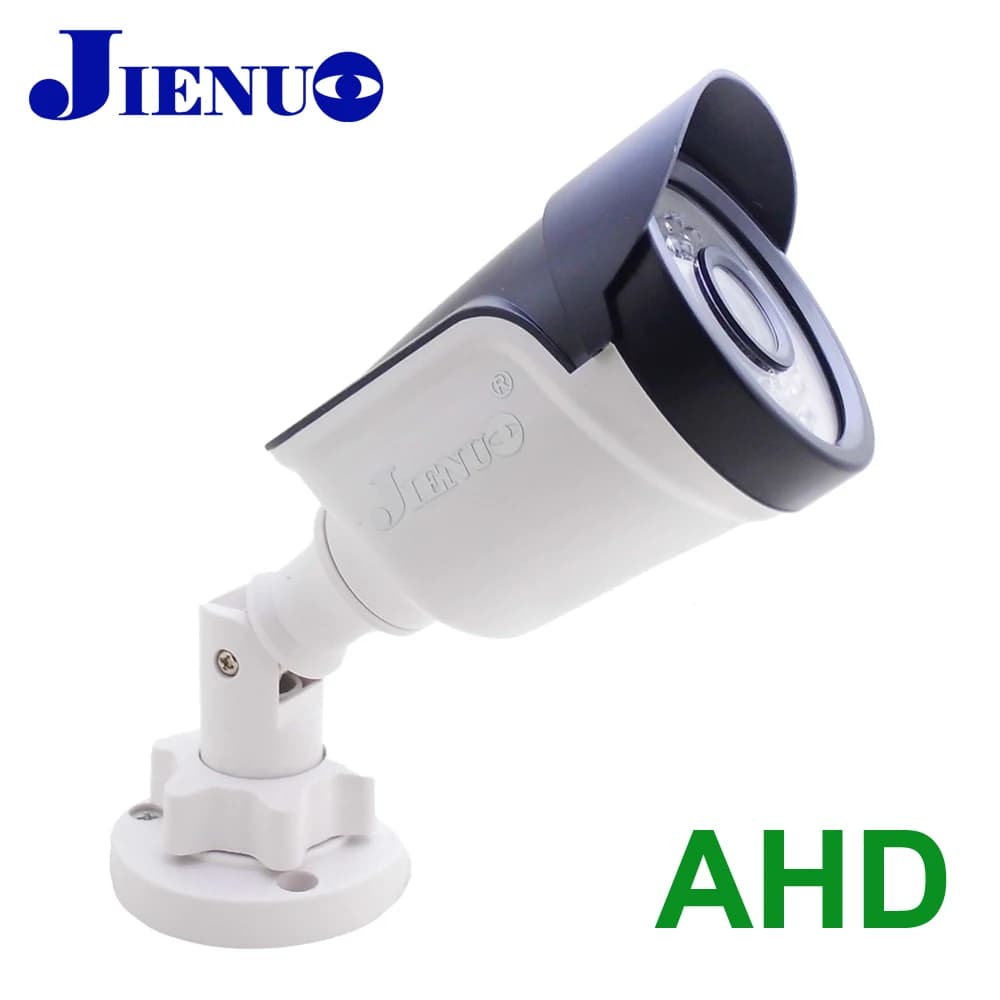 JIENUO AHD Telecamera di Sorveglianza di Sicurezza 720P 1080P 4MP 5MP Analogico A Infrarossi Visione Notturna CCTV Esterna Impermeabile 2mp Hd Casa Cam