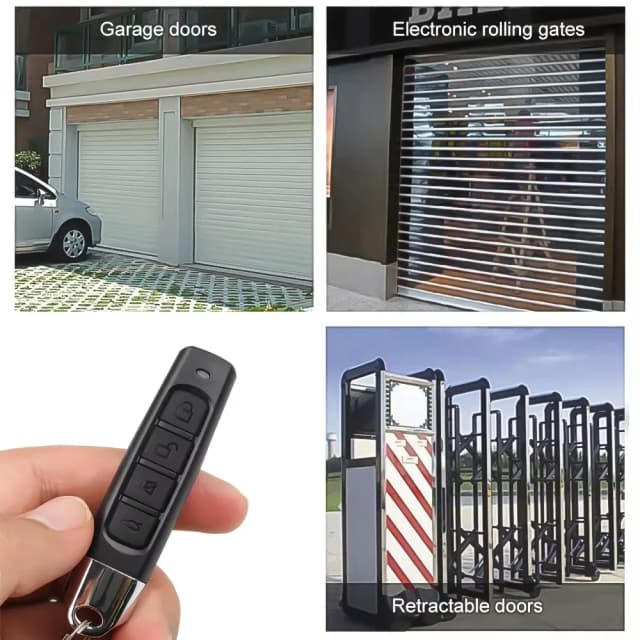 433 MHz 4 canali ABCD telecomando cancello garage apriporta portachiavi clonatore per duplicazione codice chiave auto