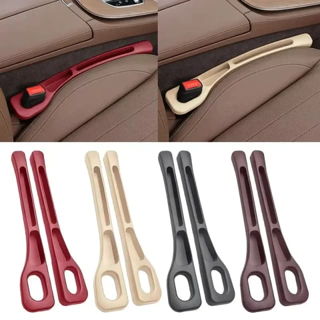 2 pezzi di riempimento per seggiolino auto, scatola di immagazzinaggio per fessure del sedile, borsa tra i sedili, organizzatore della console, decorazione, accessori interni per auto