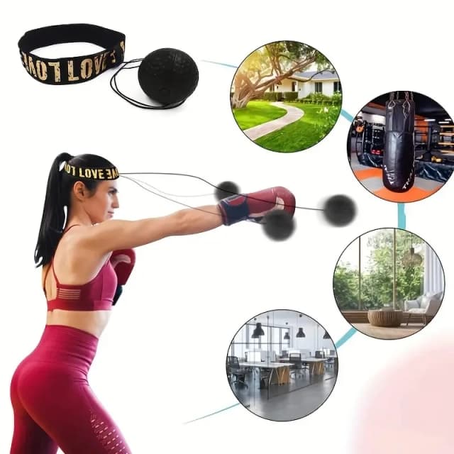 1 Set boxe Reflex Speed Punch Ball Sanda Boxer Raising Reaction Force Hand Eye Training Set Stress Gym boxe esercizio