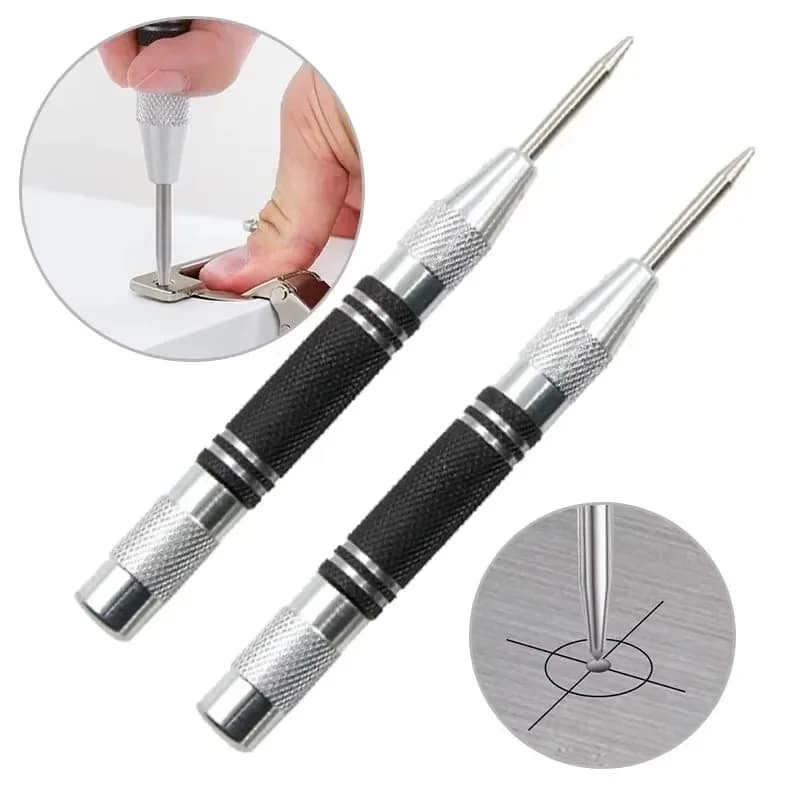 Auto Center Puncher Hole Marker Legno Metallo Acciaio Carico a molla Kerner Drill Locator Heavy Duty Punch Carpenteria Utensile manuale automatico