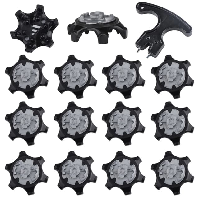 14 pezzi Spikes da golf Spilli Turn Fast Twist Punte per scarpe da golf Set di ricambio durevoli Perni per tacchette ultra sottili adatti al sistema Ping Spike ﻿