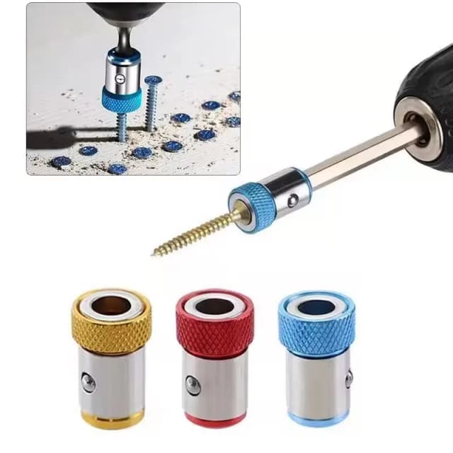 6.35mm Anello magnetico universale in lega Anello magnetico Punta per cacciavite Anti-corrosione Forte magnetizzatore Punta da trapano Anello magnetico Strumento