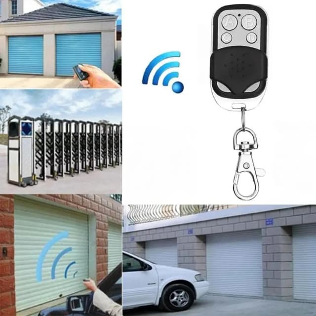 Trasmettitore telecomando con pulsante in metallo ABCD / Blocco sblocco 4 pulsanti 433 MHz Telecomando universale per apriporta garage a 4 pulsanti