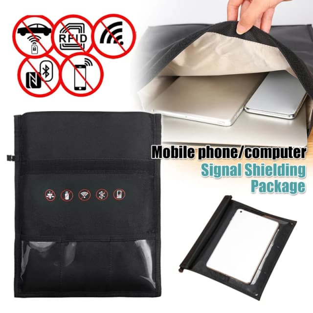 Laptop Faraday cellulare Notebook Blocker Bag RFID RF Signal Blocker schermatura pacchetto di sicurezza custodia antifurto per spazzole 35*45cm