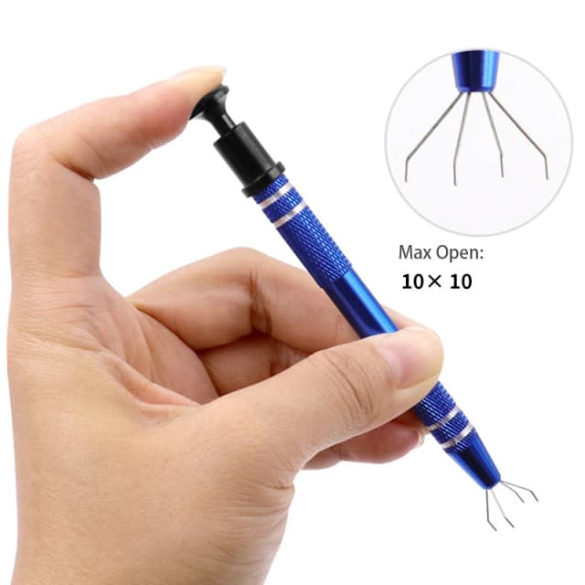 Estrattore di chip IC Raccoglitore di viti Componente elettronico Condensatore Grabber Vite Parti di precisione Pinza Estrattore di riparazione Pinza Utensile manuale