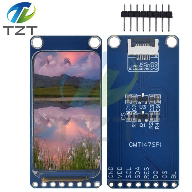 TZT 1.47 "1.47 pollici 172x320 SPI Full Color TFT HD IPS Schermo LCD Modulo Display A LED 172*320 ST7789 Controller 3.3V Interfaccia SPI