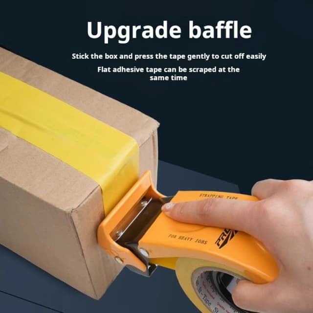 Dispenser per nastro per imballaggio per trasporto, pistola per nastro per imballaggio in metallo resistente, taglierina per nastro portatile