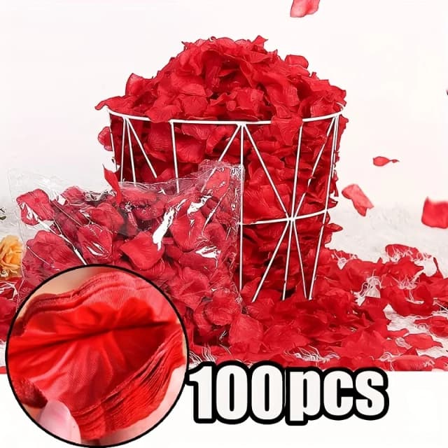 2000 pezzi/100 pezzi petali di rosa finti artificiali rosso bianco rosa rose petalo di fiori per la decorazione romantica dei bomboniere della festa nuziale