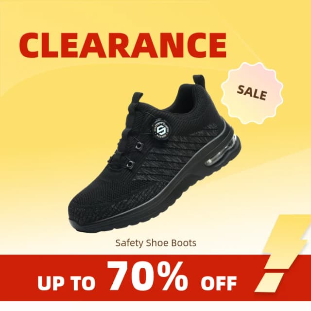 Clearance_Nuove scarpe antinfortunistiche da uomo con fibbia rotante Stivali da lavoro leggeri anti-impatto e anti-piercing Design sportivo alla moda per esterni
