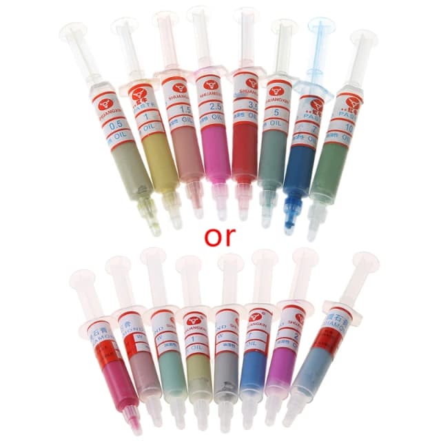 Set siringhe composte per paste lappatrici diamantate da 8 pezzi, strumenti da 0,5-10 micron