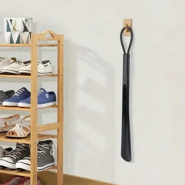 1 paio di calzascarpe extra lunghi in plastica flessibile, resistenti, senza bisogno di piegarsi, dispositivo di assistenza per donne in gravidanza