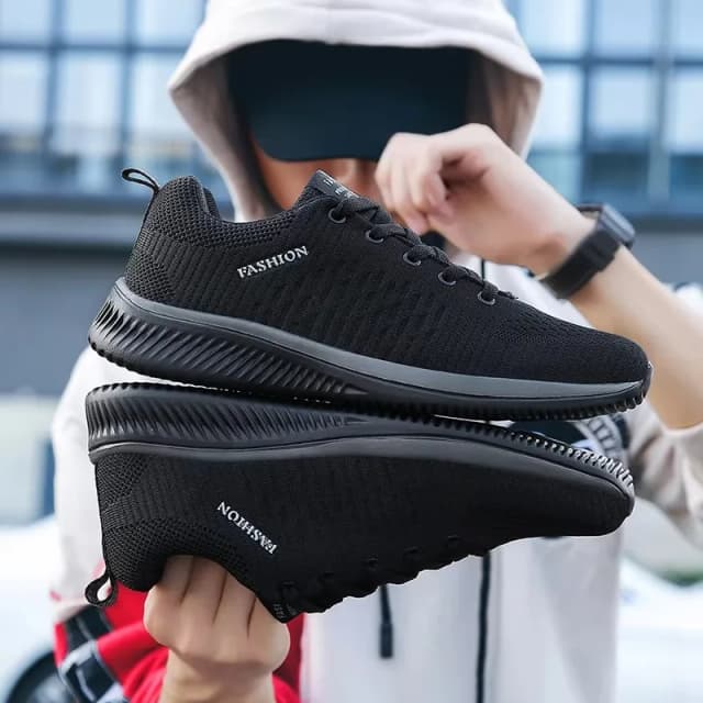 Scarpe da corsa da uomo in maglia da passeggio Scarpe da ginnastica casual da uomo alla moda Sport traspiranti Scarpe da corsa leggere da palestra atletiche