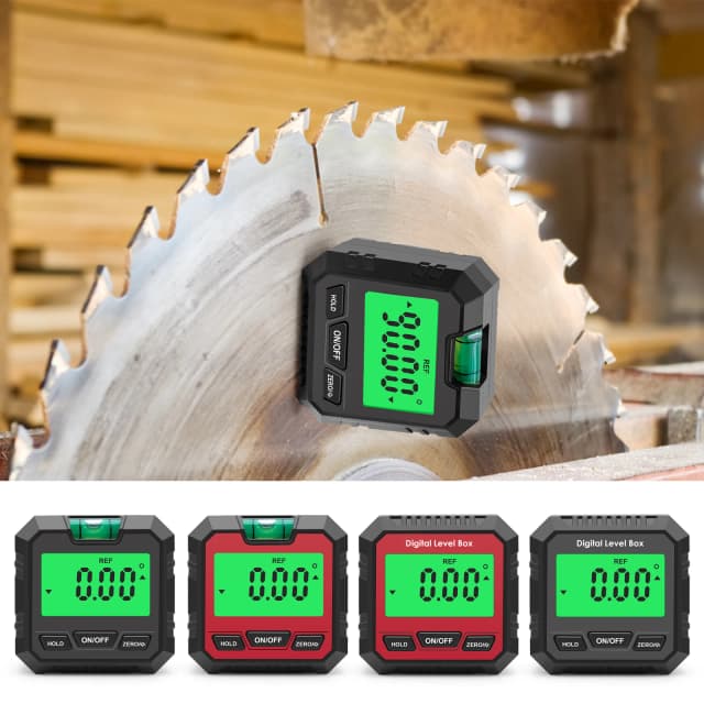 Nuovo goniometro angolare Mini goniometro elettronico digitale da 360 gradi Magnete inclinometro Scatola di misurazione del misuratore di angolo