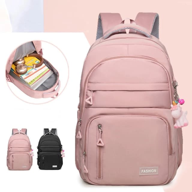 Nuova borsa per colonna vertebrale leggera per studenti universitari di grande capacità, zaino per amanti dei viaggi sportivi all'aria aperta, con tasca interna per computer