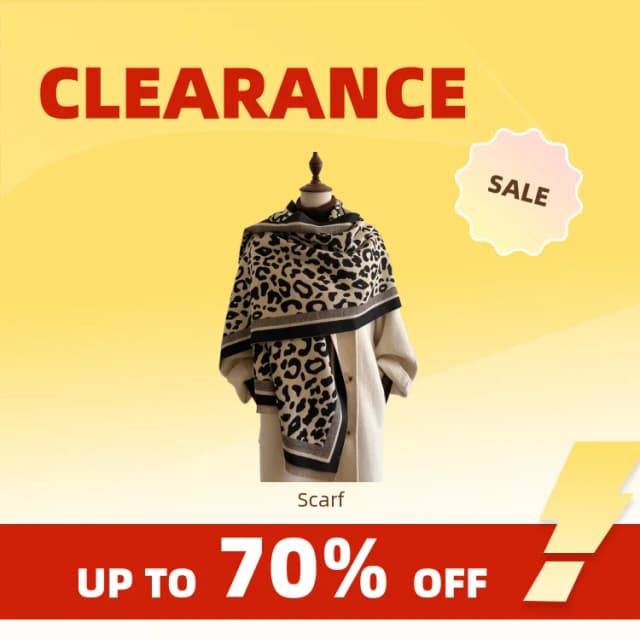 Clearance_New 2024 Sciarpa da donna di lusso Autunno Inverno Caldo Vintage Stampa leopardata Sciarpa Pashmina Mujer Femme Foulard Bufanda_Cont