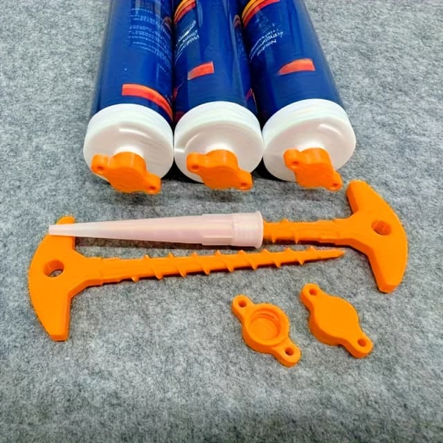 Tappo di tenuta in silicone e strumento per la rimozione dell'ugello della pistola di tenuta, tappo di tenuta in silicone utilizzato per tubi a nucleo aperto per evitare l'essiccazione rapida