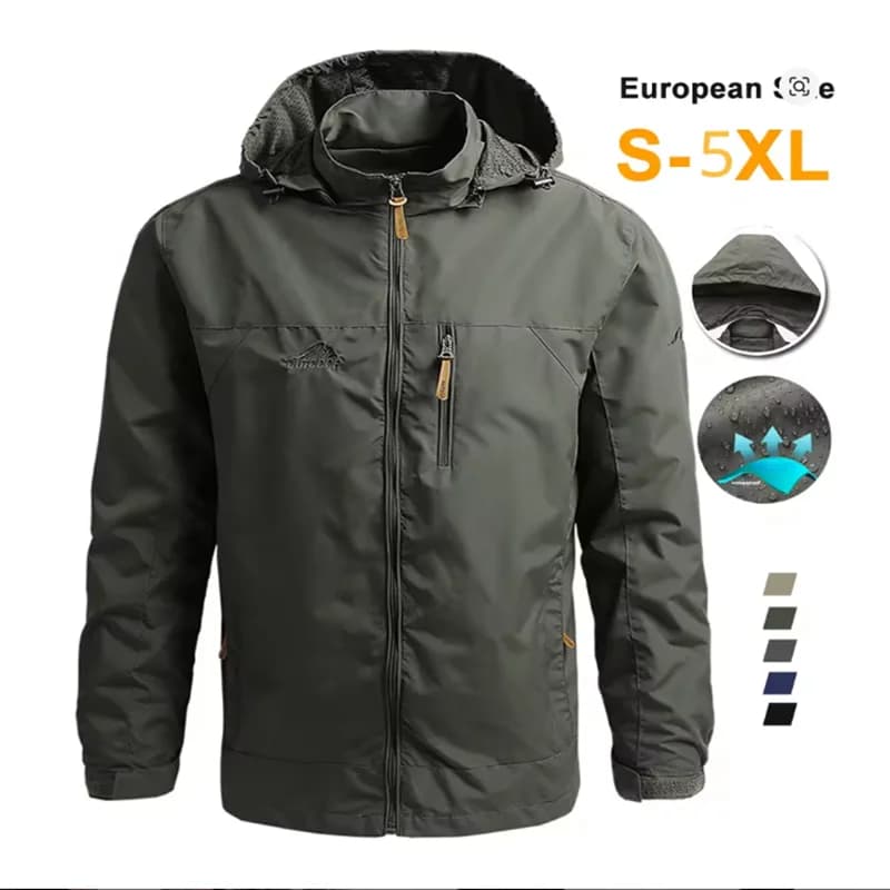Giacca Sportiva Casual Antivento da Uomo M-5XL per Autunno/Inverno, Modello Stormtrooper, Monostrato, per Attività all'Aperto