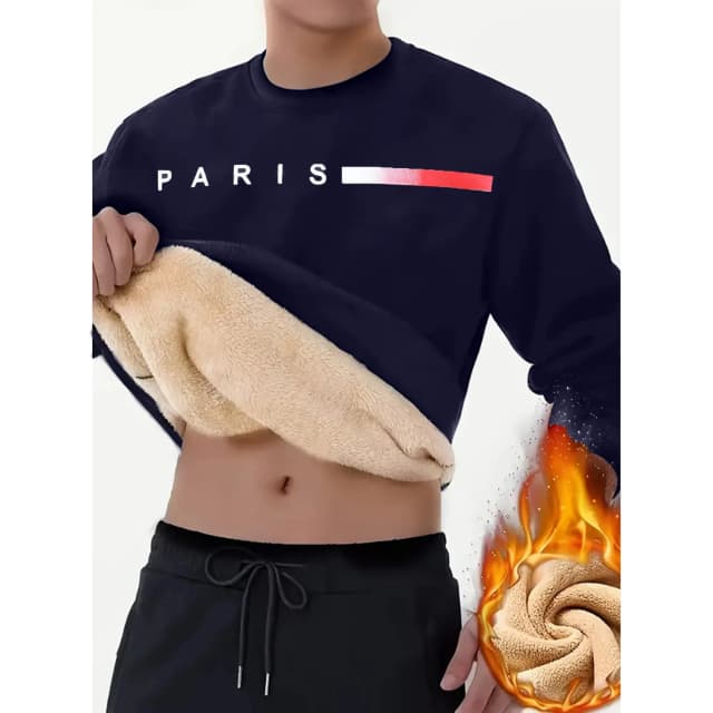 Cashmere da uomo girocollo invernale in cashmere spesso sotto un caldo cashmere