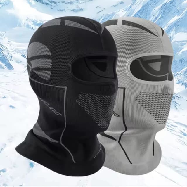 Uomo Donna Sciarpa termica a prova di freddo Cappello da sci invernale Passamontagna Maschera a pieno facciale Sci Ciclismo Caccia Copricapo Fodera per casco