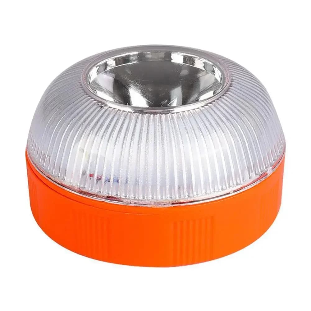 Faro di emergenza magnetico per auto - Lampada di avvertimento lampeggiante stroboscopico, luce di segnalazione di sicurezza del veicolo (batteria non inclusa, V16