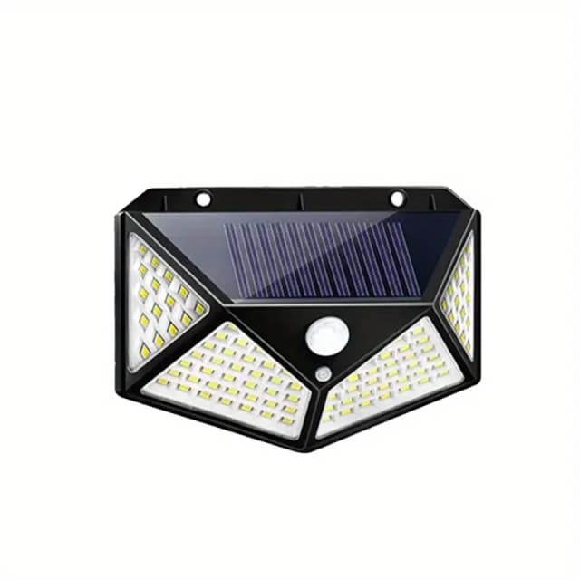 1/2/4/6/8 pezzi, luce solare per portico per illuminazione esterna, lampada da parete per giardino da cortile da 100 LED, luce guida domestica super luminosa