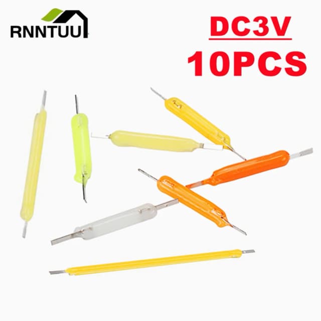 10PCS 3V COB LED Filamento Edison Lampadina Parti Della Lampada Diodi di Luce A Incandescenza Accessori Multicolor Decorazione di Illuminazione Vacanza