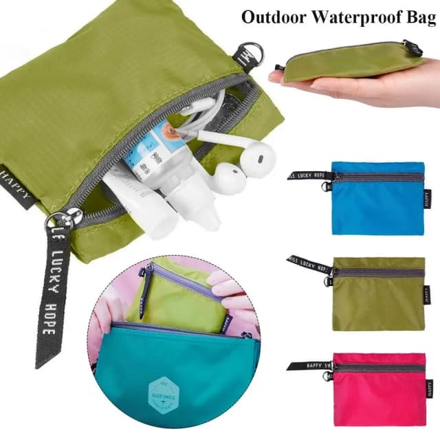 1 pz strumento di archiviazione con cerniera campeggio escursionismo organizzatore esterno borsa cosmetica da viaggio borsa per trucco da nuoto impermeabile zaino copertura antipioggia