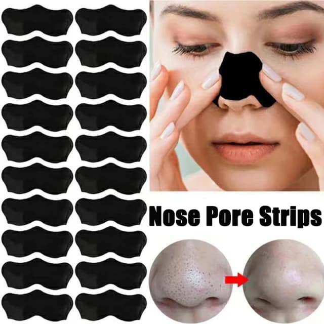 Maschera per la rimozione dei punti neri al carbone di bambù Strisce nasali Punti neri Macchie Maschera per il trattamento dell'acne Adesivo per il naso pulito profondo dell'acne del viso