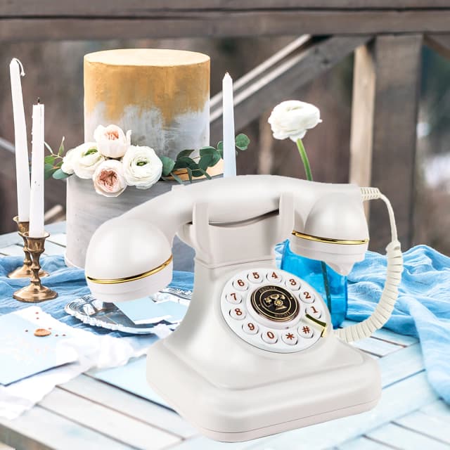 Audio Guest Book Wedding Phone Vintage Style Audio Message vocale per la festa di pensionamento di laurea compleanni Baby Shower