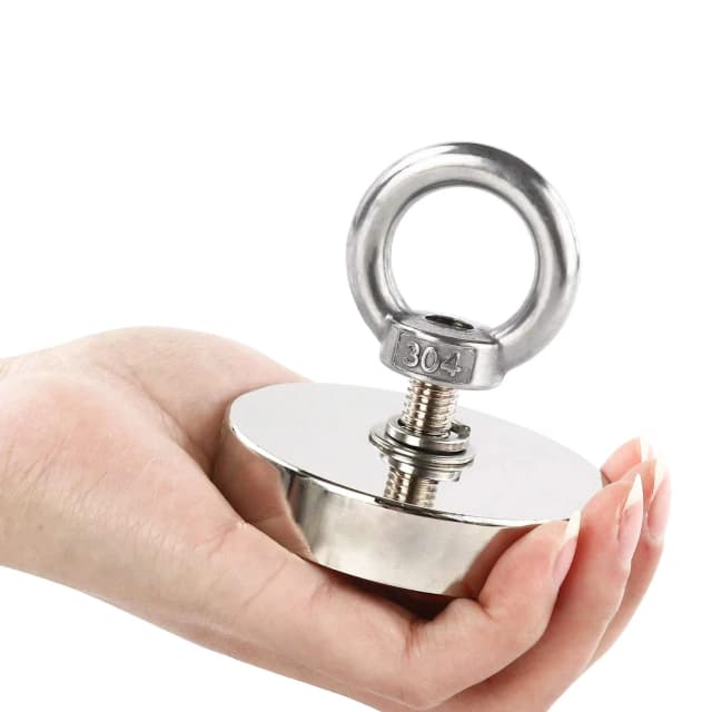 Aiutante di salvataggio ad aspirazione super resistente, realizzato in materiale pesante per terre rare N52, con foro svasato e metallo di aspirazione del bullone