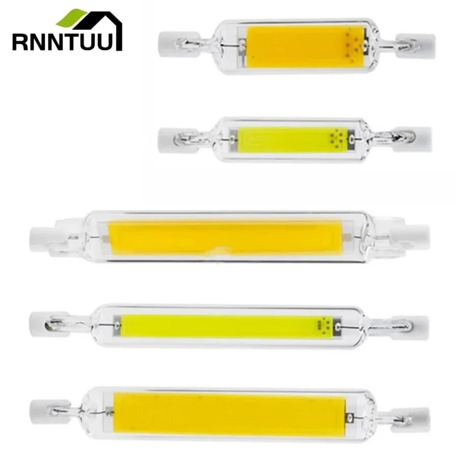 LED ad alta potenza R7s COB Tubo di vetro 78mm 118mm J78 J118 COB Lampadina AC110V 120V 130V 220V 230V 240V Casa Sostituisci la lampada alogena