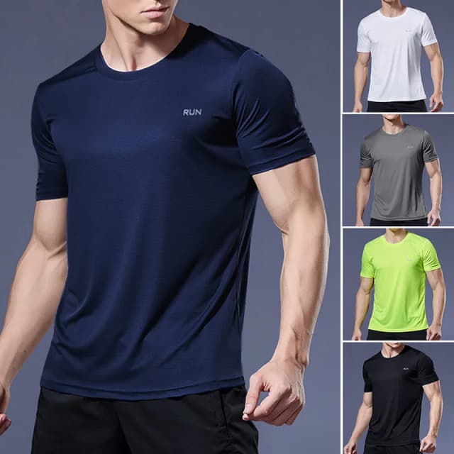Magliette da Corsa, Maglie da Calcio, Abbigliamento Sportivo da Uomo, T-Shirt da Jogging, Magliette Sportive a Compressione ad Asciugatura Rapida, T-Shirt per Fitness e Palestra