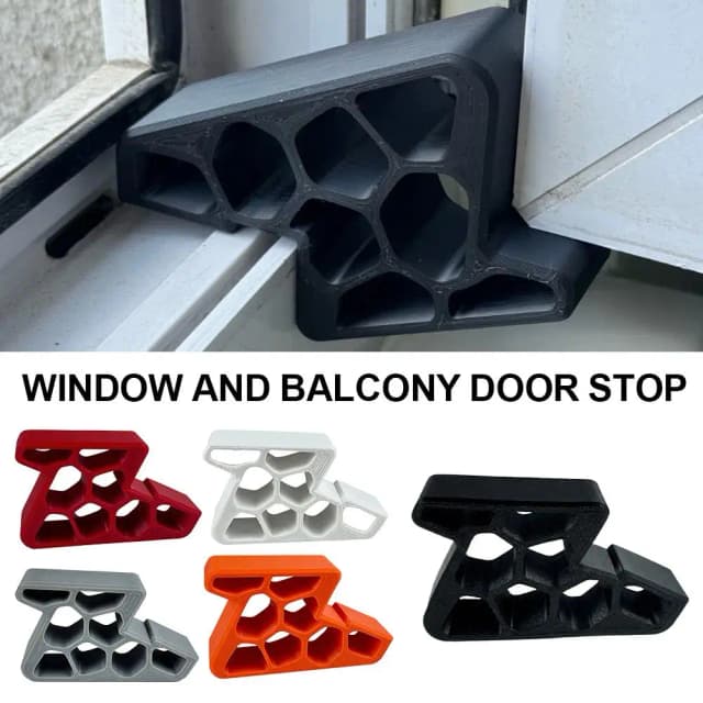Fermaporta resistente, antiscivolo, per balcone, finestra, porta, cuneo, facile installazione per casa, ufficio, bagno, cucina