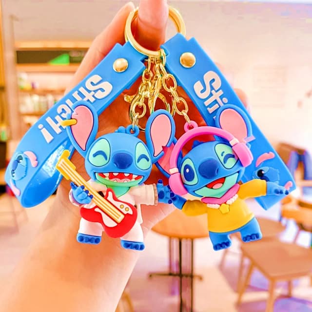 Commercio all'ingrosso Nuovo Anime Disney Portachiavi Topolino Minnie Lilo & Stitch Cartoon Portachiavi Portachiavi Ciondolo per auto Giocattoli per bambini Regali