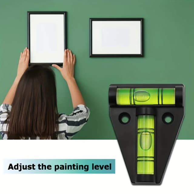 Livella a triangolo a bolla orizzontale Livella a bolla circolare verde Bullseye Portata di tipo T Kit di misurazione delle bolle di spirito di precisione