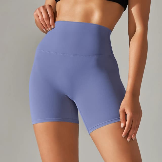 Pantaloncini sportivi da donna corti da yoga Pantaloncini attillati da fitness a vita alta a prova di squat Pantaloncini da palestra per allenamento da ciclismo ad asciugatura rapida