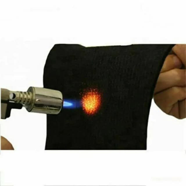 Coperta per saldatura ignifuga 300x200mm, cuscinetto isolante nero ad alta temperatura per lavoro in campeggio Protezione e cuscinetto ignifugo durevole