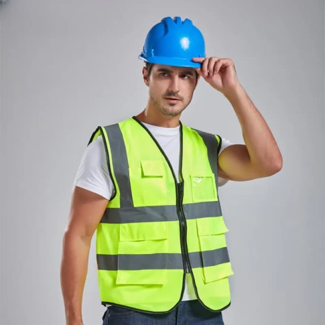 Gilet riflettente ad alta visibilità abbigliamento da lavoro moto ciclismo sport abbigliamento di sicurezza riflettente all'aperto giacca riflettente