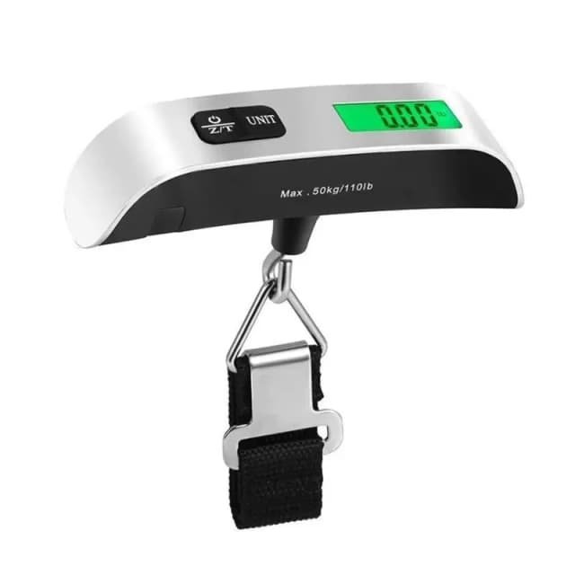 1 pz bilancia portatile Display LCD digitale 110lb/50kg bagaglio elettronico appeso valigia viaggio pesa bagaglio bilancia
