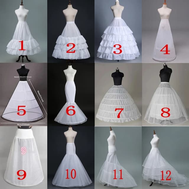 Sottoveste in crinolina, gonna a cerchio, sottogonna vintage per abito, molti stili per matrimonio da sposa