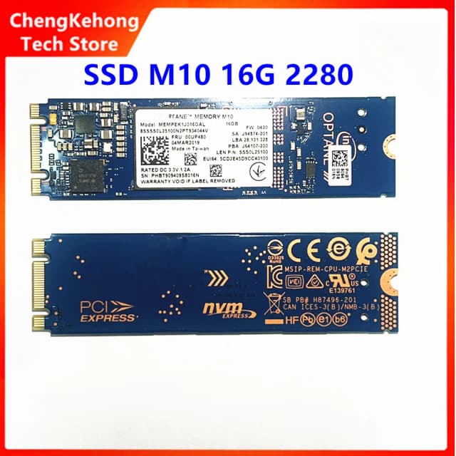 SSD per unità a stato solido interna originale M10 16G 2280 2242 compatibile con laptop SSD M.2 per INTEL OPTANE