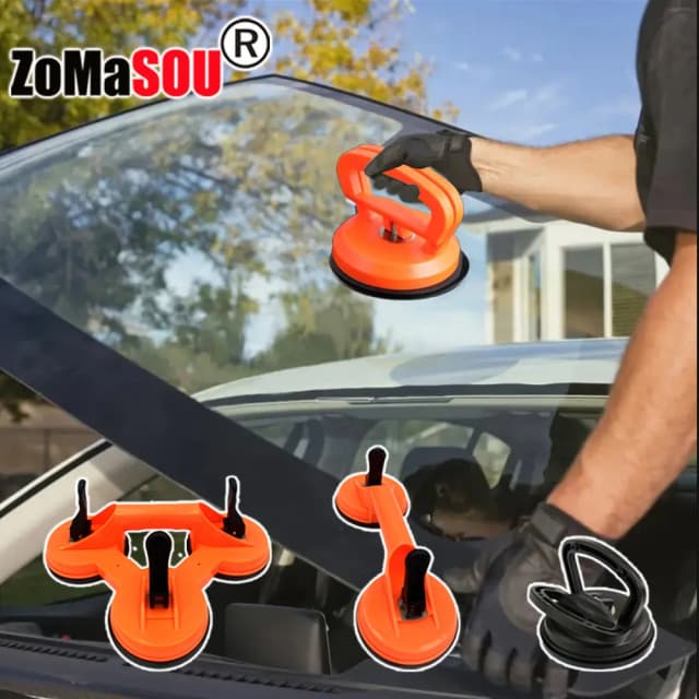 Ventose per sollevamento vetro resistenti all'aspirapolvere Maniglia in ABS per vuoto resistente per strumento di riparazione ammaccature per auto con ventosa per piastrelle di vetro