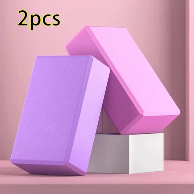 2PCS EVA Yoga Block Yoga Building Blocks A prova di umidità Blocchi yoga ad alta densità Modellamento del corpo Blocchi yoga Forniture per yoga