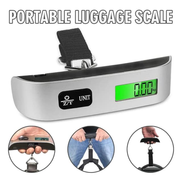 Bilancia per bagagli 110lb 50kg bilancia portatile portatile da appendere digitale per bilancia da viaggio per valigia