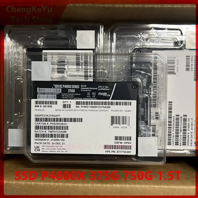 Nuovo e originale SSD P4800X 375G 1.5T 750G U.2 Per Intel OPTANE NVME PCIE3.0 grado aziendale SSD stabile ad altissima durata