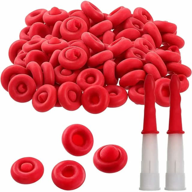 20 pz Tappo per mastice Colla per vetro Punta Tappo di tenuta Barile Colla Bocca Coperchio protettivo Pistola per calafataggio Ugelli Tappo Rosso Mastice Tappo di risparmio