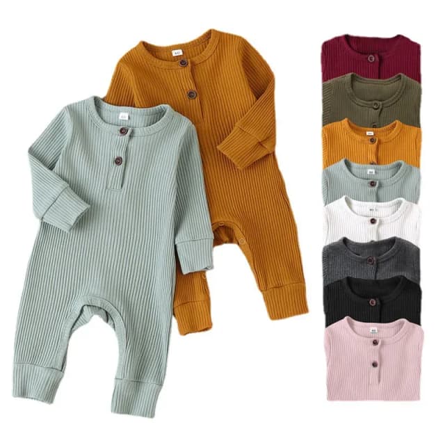 Autunno neonato neonate ragazze pagliaccetto tutina tuta in cotone manica lunga tuta per neonati vestiti per neonati