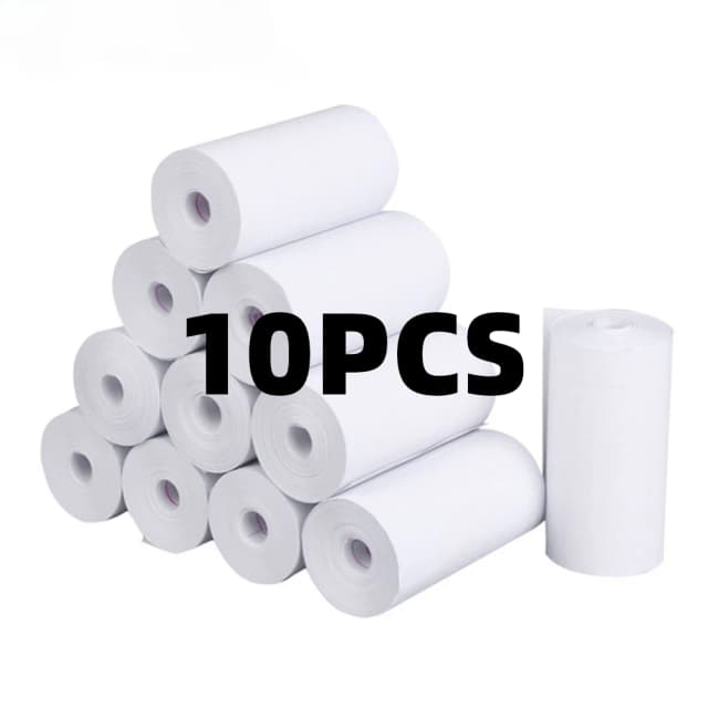 10 rotoli 57x25 mm carta termica bianca fotocamera per bambini stampa istantanea fotocamera per bambini carta da stampa accessori di ricambio parti